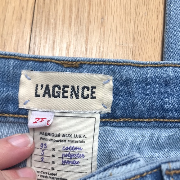 L’AGENCE Women’s Ripped Ankle Jeans Size 25 - Picture 8 of 14